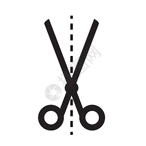 扁平化工具白色背景上的剪刀图标 剪刀标志 扁平化设计工具空白夹子工作商业插图发型头发沙龙黑色背景