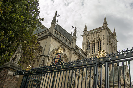维多利亚时代的剑桥圣约翰学院礼拜堂背景