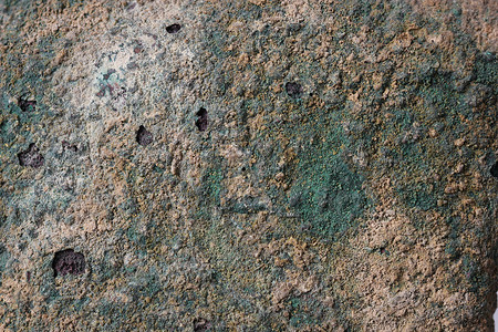 绿色古铜色金属质感背景石膏床单古董风化青铜蓝绿材料瓦楞进站历史背景图片