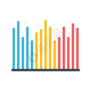 条形图矢量 ico网络信息推介会小册子生长插图数据报告统计金融背景图片