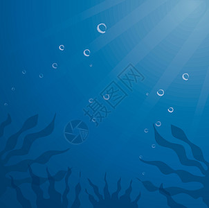 深蓝色大海背景 vecto阳光旅行珊瑚海浪墙纸热带插图太阳生活潜水背景图片