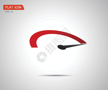 互联网表性能测量 徽标 Speedicon 矢量它制作图案拨号圆圈进步技术网络力量界面速度供应商插图插画