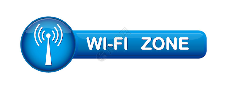 带有 Wi-Fi zon 图标的按钮高清图片