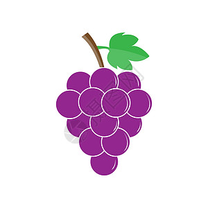 一串葡萄简单的平面设计平面图像背景图片