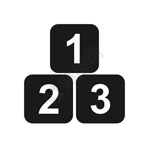 cubesimple 设计上的数字 12 和 3背景图片