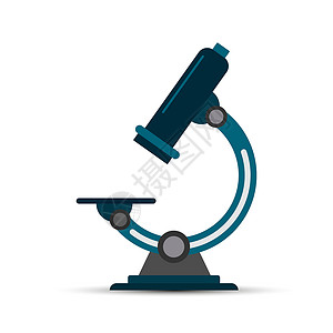 用于研究的显微镜简单平面设计平面图像背景图片
