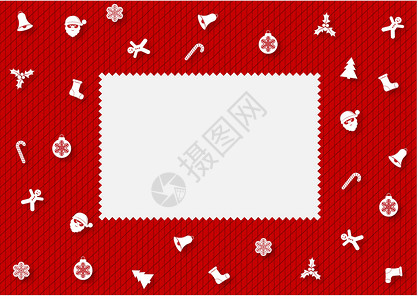 喜庆的新年和圣诞节背景 带有文字空间背景图片