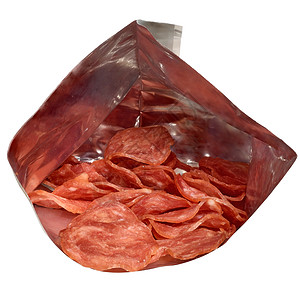包装中填充的肉片片片背景图片