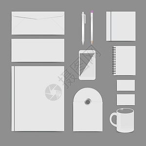 企业形象模板集品牌设计空白模板背景图片