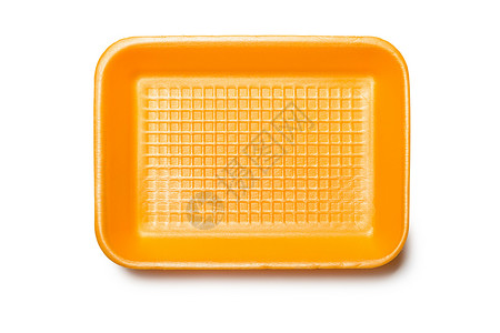 橙色泡沫托盘背景图片
