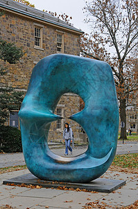 2011年11月15日 NJ2011年11月15日 普林斯顿 带有点的雕塑Oval联盟大学报告本科历史性教育学校学生球衣传统背景图片