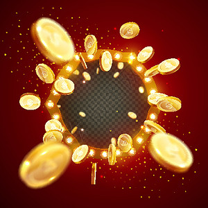 赌矢量图的金币 blas富裕金子市场游戏财富边界银行业商业宝藏白炽灯设计图片