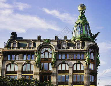 公司之家的歌手 书屋 圣彼得堡大楼背景图片