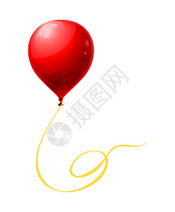 一个漂亮的红气球背景图片