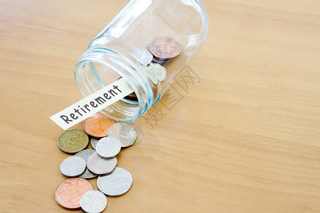 储蓄货币罐摄影硬币财经柔焦养老金水平货币慈善财富救济背景图片