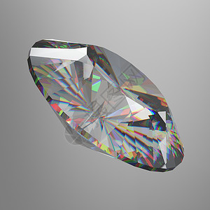 钻石辉煌插图渲染宝石反射灰色折射奢华珠宝首饰背景图片