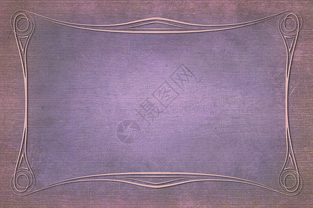 蕾丝金属拼盘背景与纹理的古董框架创造力艺术粉色标签蕾丝边界证书划痕邀请函淡紫色背景