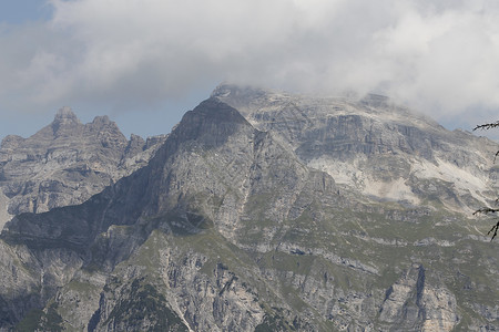 多洛米特旅行冰川石头旅游岩石天空场景高清图片