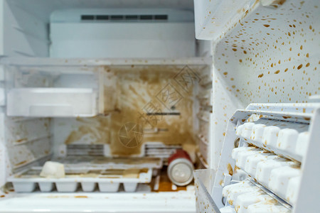 抽象 模糊和不集中的现代喷洒式易燃机脏化冷冻器高清图片