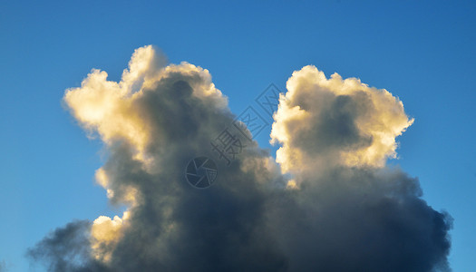 云层景色季节蓝色戏剧气氛天气高度地平线白色背景图片