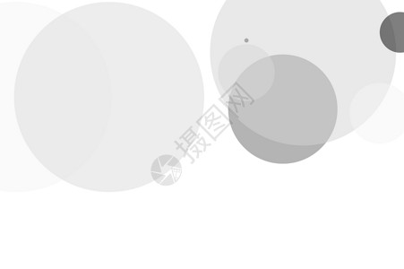 抽象的灰色圆圈插图背景白色几何学气泡黑色背景图片