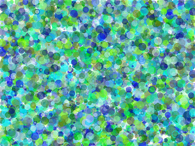 抽象蓝绿色圆圈插图背景蓝绿气泡几何学背景图片
