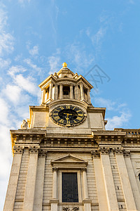 英国伦敦钟蓝色的金的高清图片