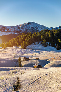 帕洛米诺雪兰群岛蒂罗尔加迪纳高清图片