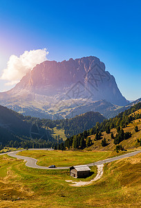 步骤加迪纳阿尔卑斯山自然高清图片