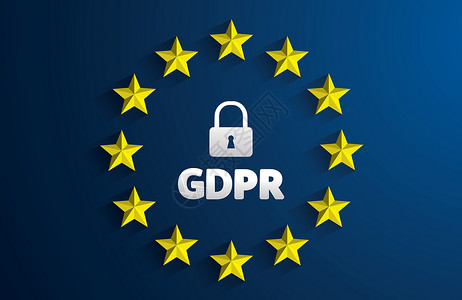 GDPR  一般数据保护条例横幅网络电脑商业控制器法律安全技术互联网字母背景图片