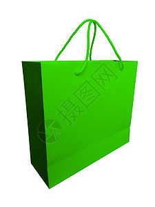 孤立纸袋  绿色商业空白礼物店铺白色销售盒子购物零售载体背景图片