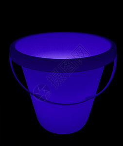 桶筒灯-蓝色背景图片