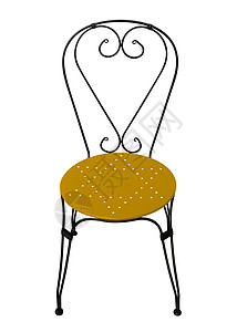 伪造椅子 - 黄色座位背景图片