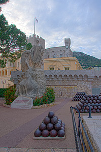 摩纳哥王子的宫殿皇家堡垒公国住宅城堡仪式旅行高清图片