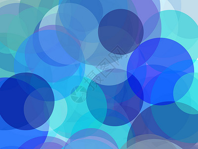 抽象的蓝色圆圈插图背景气泡几何学背景图片