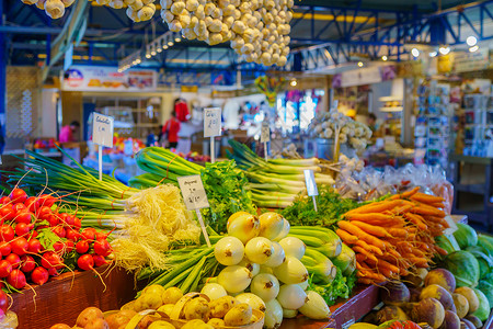 在魁北克市旧港口市场出售的蔬菜销售量营养城市景观质量控制旅行展示购物食物背景