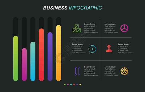 财务数字条形图图表财务分析统计工厂工业业务 Infographi数据网络年度信息金融商业推介会插图生长数字插画