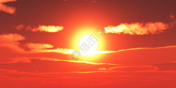 日落美日时大太阳天空星星日落橙子戏剧性射线危险太阳荒野金子力量背景图片
