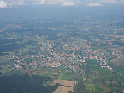 莱茵威斯特法伦德国风貌的空中视图森林天际航班景观运输旅行飞机全景场景飞行背景