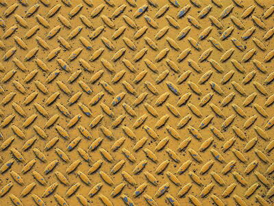 黄色钢铁质感背景材料菱形板盘子金属钻石空白样本背景图片