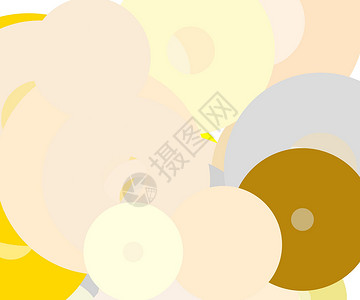 抽象灰色黄色圆圈插图背景气泡黑色几何学白色灰黄色背景图片