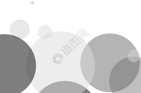 抽象的灰色圆圈插图背景几何学气泡白色黑色背景图片