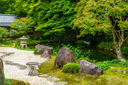 日本石头花园文化地标高清图片