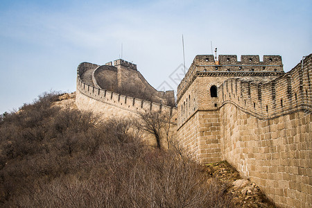 中国 中国长城奇迹世界背景图片