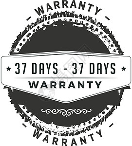 37 天保修插图设计产品汽车顾客证书信息质量保证销售终身标签控制背景图片