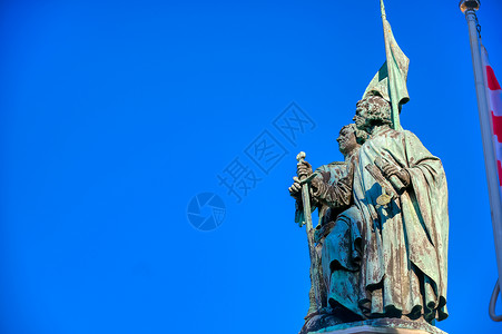 德尔芬布鲁日 比利时市场广场雕像纪念碑历史城市旅游地标雕塑景观游客历史性建筑学背景