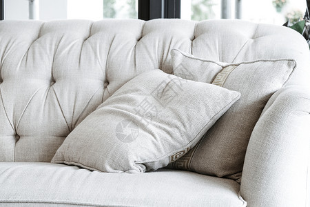 现代客厅卧室织物家具家居装饰软垫枕头沙发房子风格背景图片