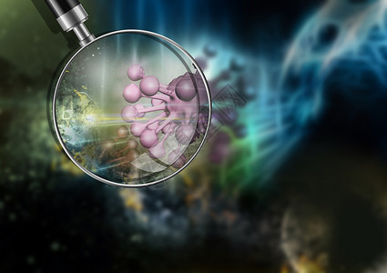 花粉过敏概念放大镜鼻子发烧粒子风险免疫学呼吸植物生态药品背景图片