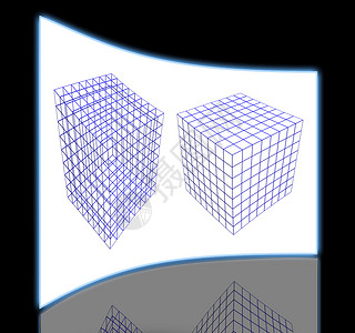 两箱铁丝网绘图数学条纹骨架绘画形状表面符号插图计算机背景图片