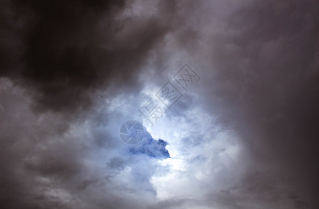 黑暗灰色的天空 雨前有大云危险雷雨蓝色环境风暴天堂气候天气雨季气氛背景图片